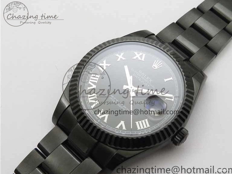 41 on Bracelet VRF A3235 DateJust Markers All Dial Edition Oyster Black Roman PVD PVD Best Black 0204